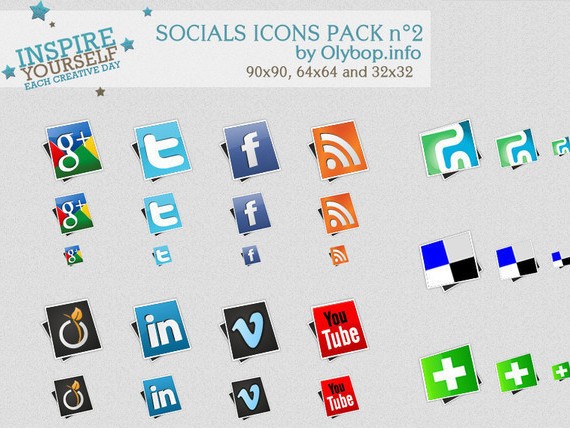 Social icons pack 2