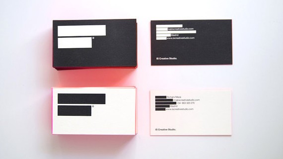 creative minimal business card design inspiration