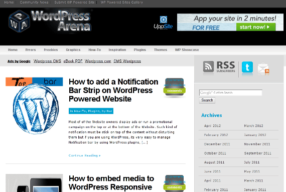 WordPress Arena