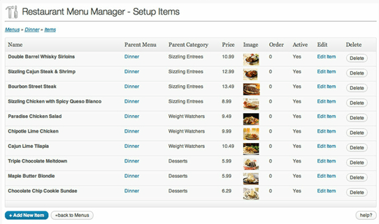 3-Easy Restaurant Menu Manager Plugin