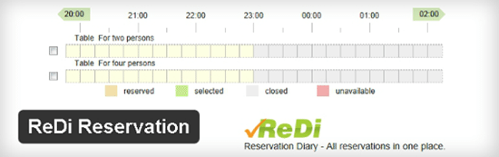 4-Reservation Diary Plugin