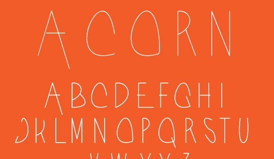 Acorn free fonts 2015
