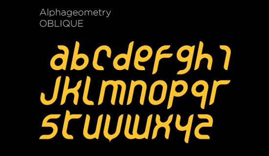 Alphageomtery free fonts 2015