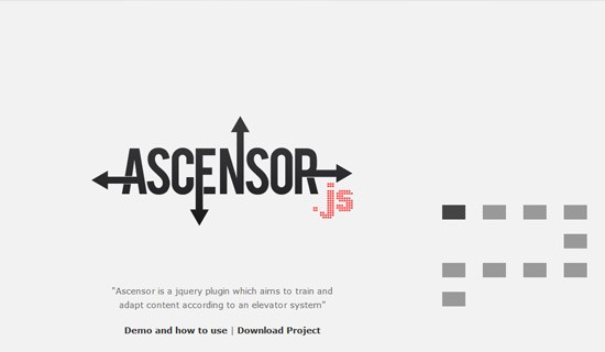 Ascensor-jquery-css-navigation