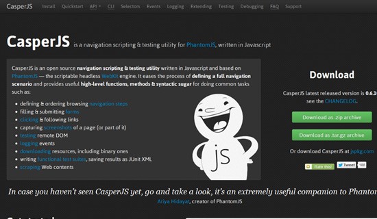 Casper-jquery-css-navigation