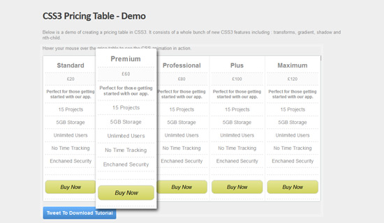 Table-css3-text-effect-tutorials