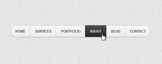 simple css horizontal navigation bar