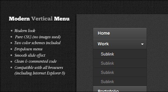 Vertical-jquery-css-navigation