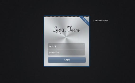 Apple-like Login Form with CSS 3D Transforms