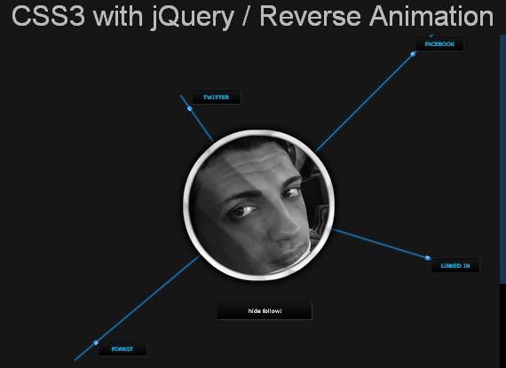 CSS3 with jQuery / Reverse Animation