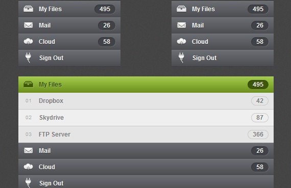 Create Accordion Menu in Pure CSS3