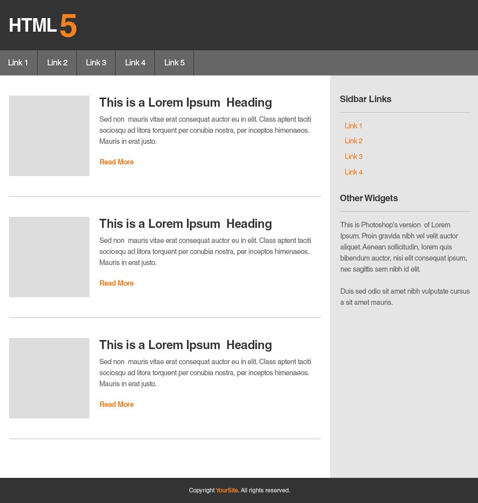 Download The Most Detailed Psd To Html Tutorial PSD Mockup Templates