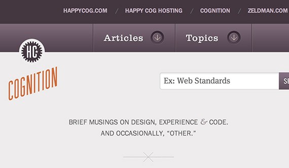 Happycog cognition web design blog top blogs follow