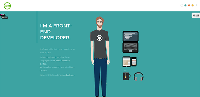 inspiration flatdesign portfolio 8