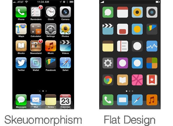 skeumorphic-02-comparison-flat