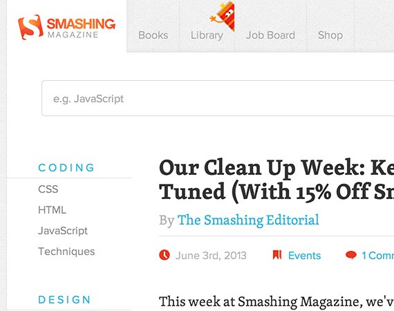 Smashingmagazine web design blog top blogs follow