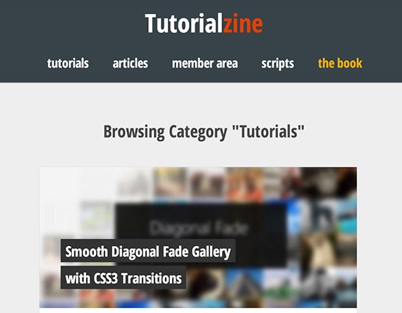 Tutorialzine web design blog top blogs follow