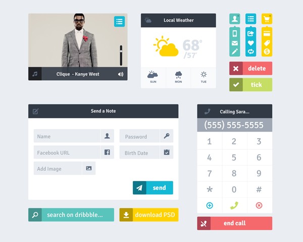 free-flat-UI-kit-10