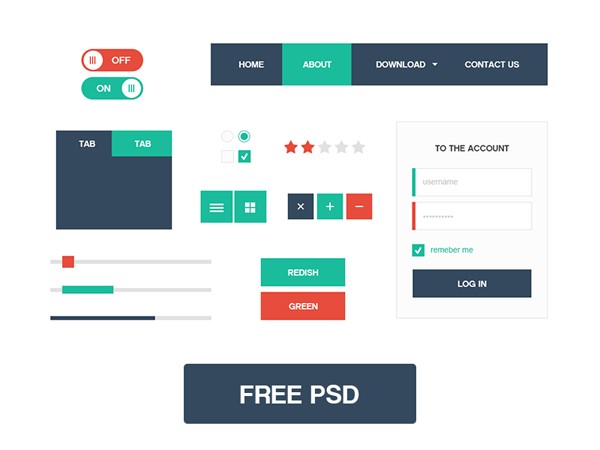 free-flat-UI-kit-14