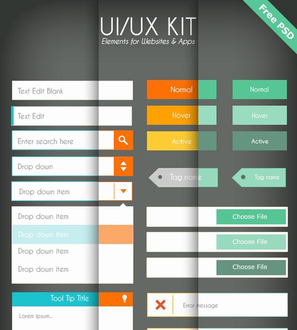 free-flat-UI-kit-38