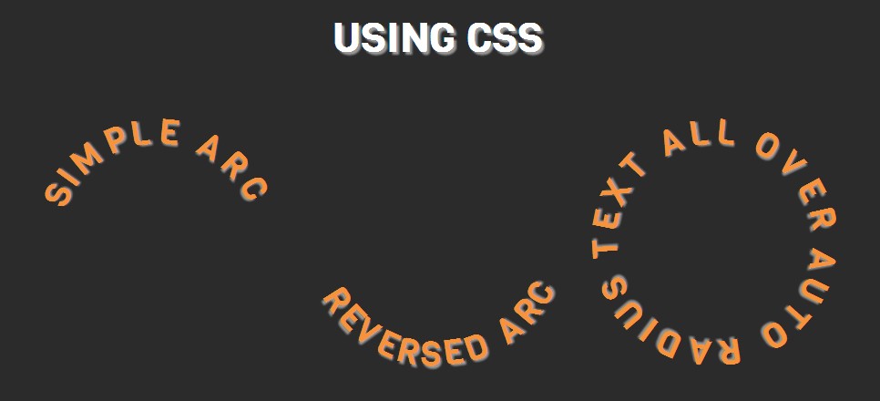 text circle css