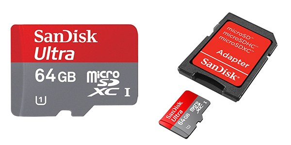 Карта памяти microsd sandisk 64gb