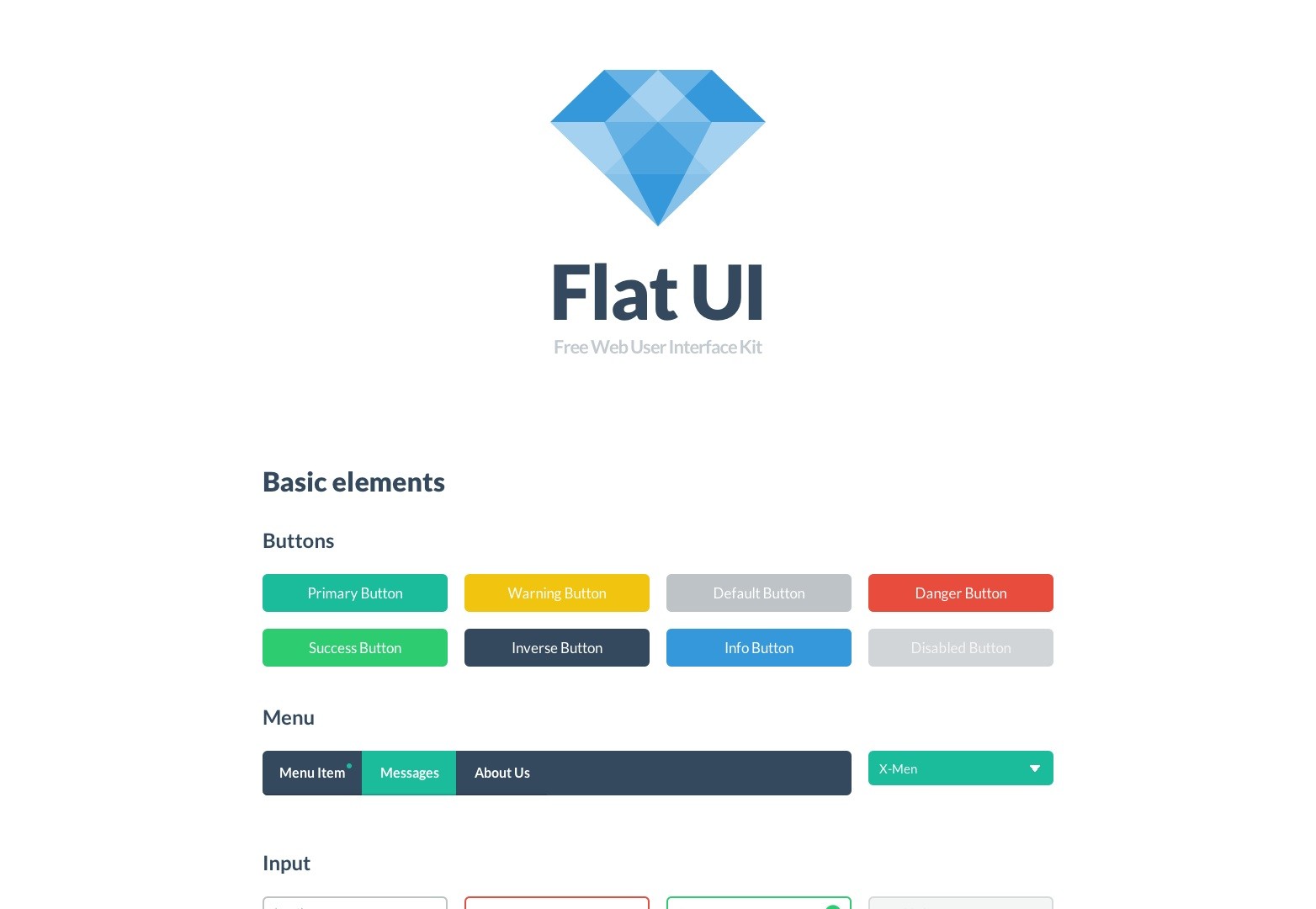 Flat UI Kit - HTML/PSD Design Framework