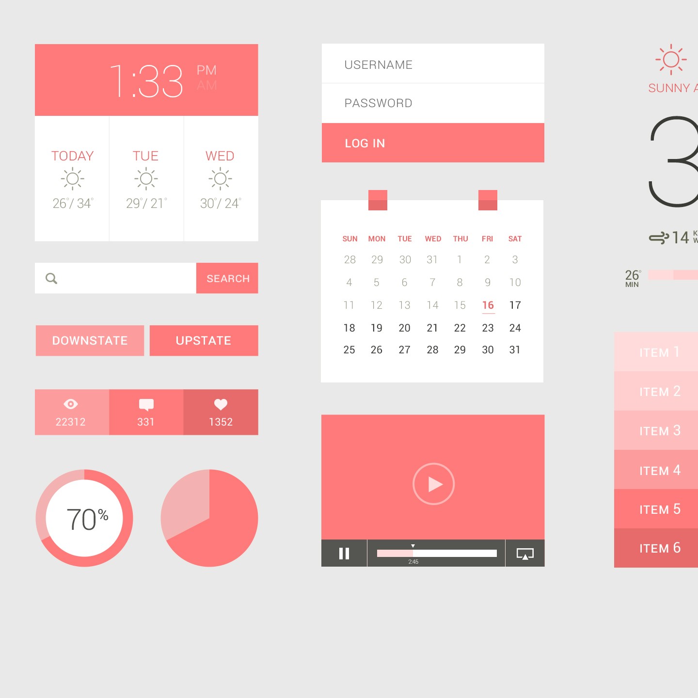 Flat Design Ui