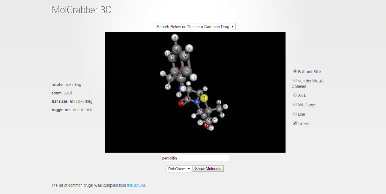 chemdoodle in canvas