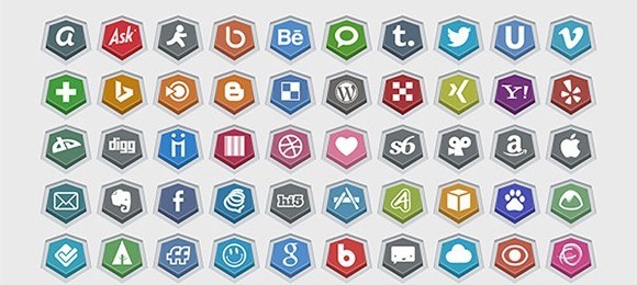 Embossed Free Social Media Icons