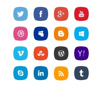 PSD Social Icons