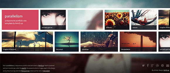 free responive web template html css Parallelism