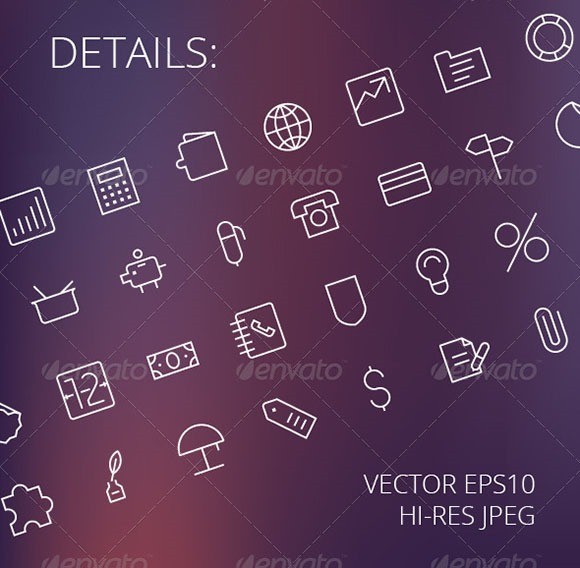 300 Thin Line Icons