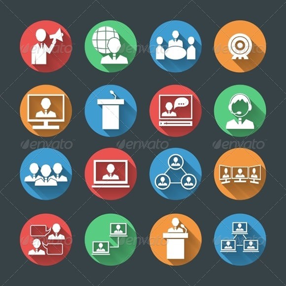 Business People Icons Set