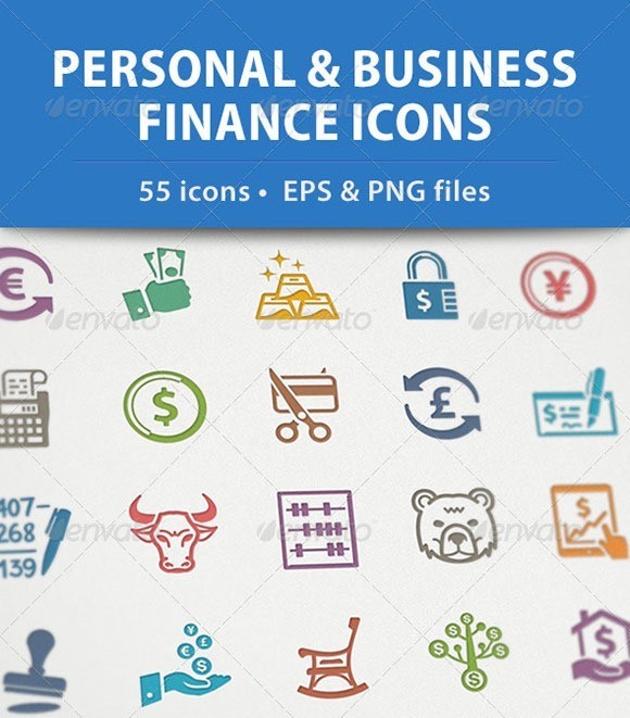 Personal & Business Finance Icons