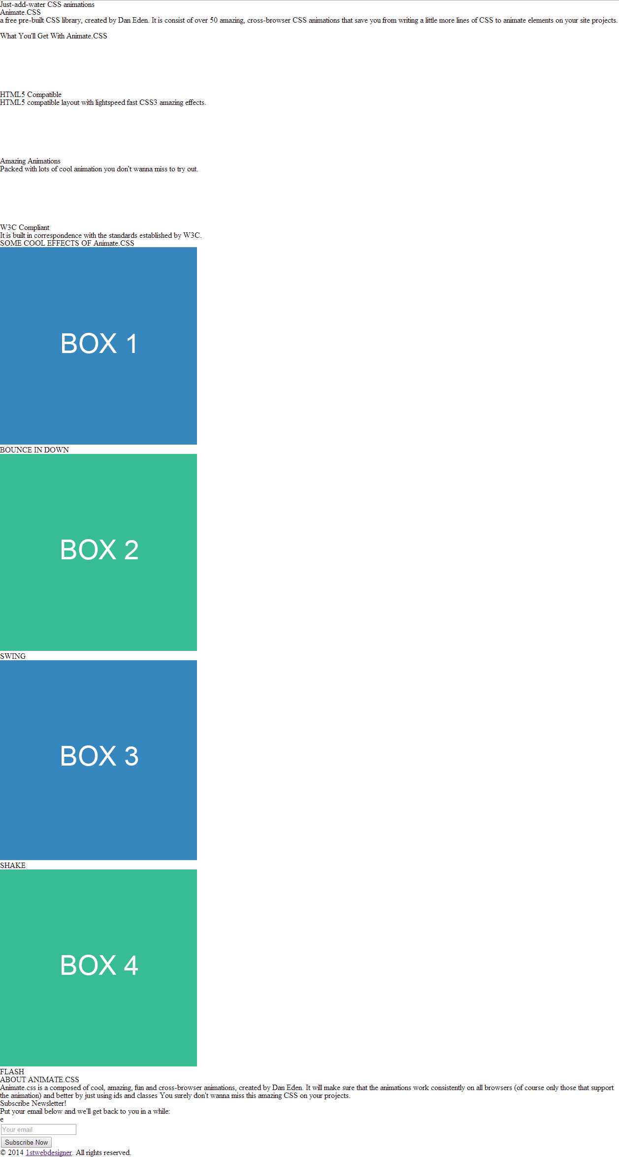 Create Amazing CSS Animations with the  Library