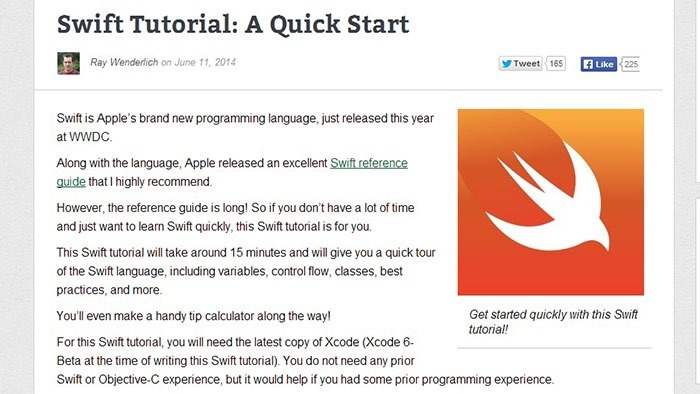 Swift Tutorial A Quick Start