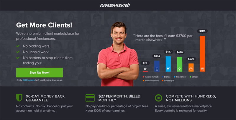 Signup for AwesomeWeb Professionals