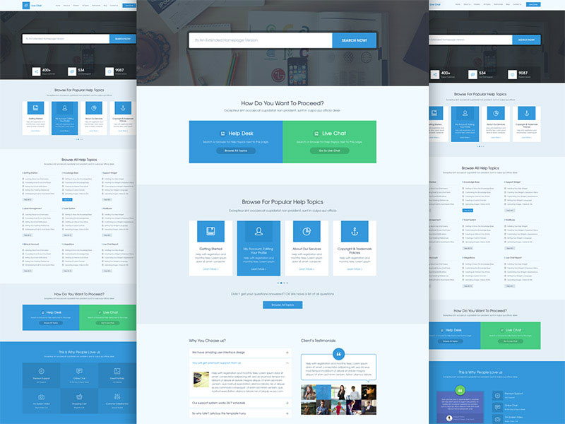 Live Chat - A Design for Help Desk & Support by AwesomeWeb member Masum Rana