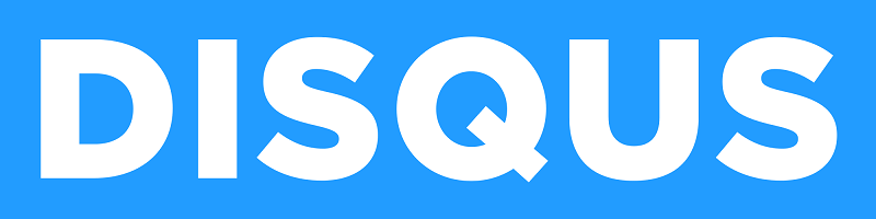 Disqus covers its text logo and social icons