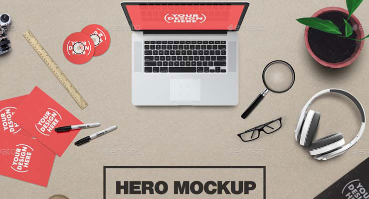 Download 25 Creative Hero Image Mockup Templates & Scene Generators