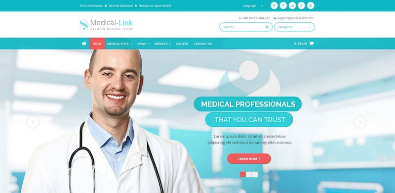 Medical-Link PSD Theme