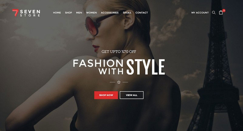 Seven Store - Ecommerce PSD Template
