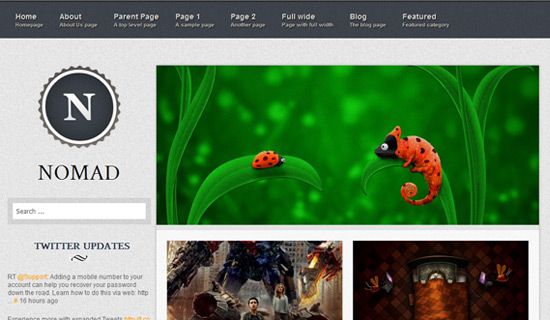 Nomad free wordpress theme