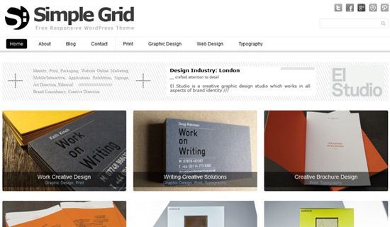 Simplegrid free wordpress theme