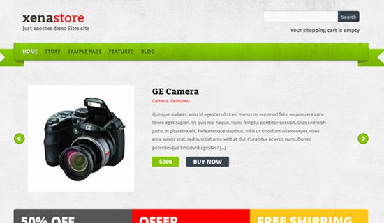 Xenastore free wordpress theme