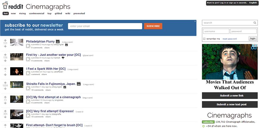 reddit cinemagraphs