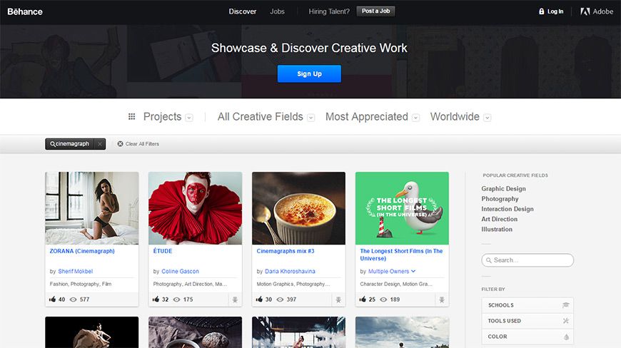 behance cinemagraphs