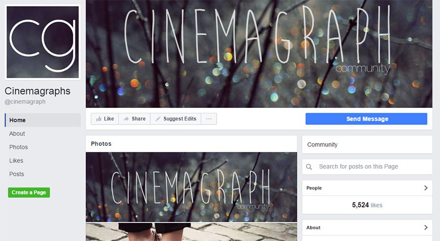 facebook cinemagraph groups