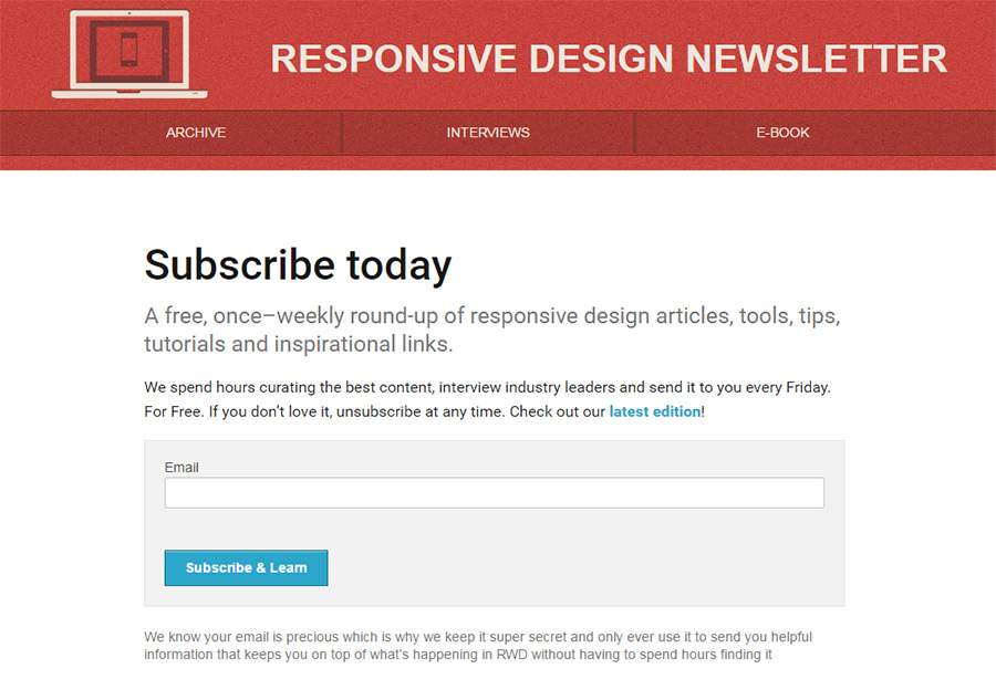 responsive newsletter